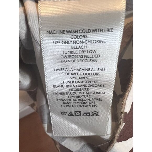 Urban Outfitters BDG Eva Mini Dress XL Brown Tiki Tropical Beach Coastal Neutral - Picture 11 of 12